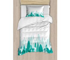 Spring Theme Abstract Duvet Cover Set