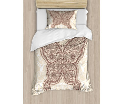 Ornament Abstract Butterfly Duvet Cover Set