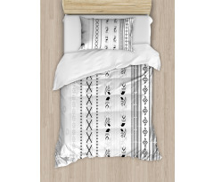 Eastern Style Vertical Stripes Duvet Cover Set