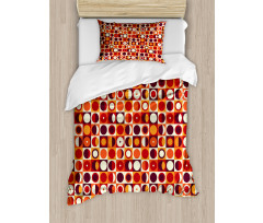 Sixties Style Ovals Duvet Cover Set