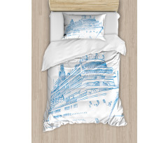 Cruise Liner Boat Travel Duvet Cover Set