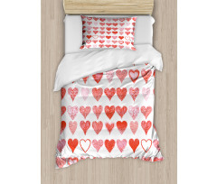 Romantic Hearts Duvet Cover Set