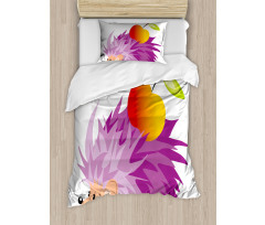 Abstract Animal Apple Duvet Cover Set