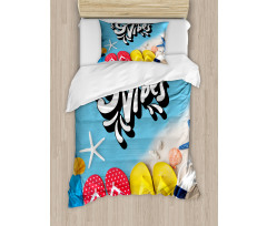 Flip Flops Summer Duvet Cover Set