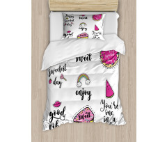 Happy Sweetest Day Duvet Cover Set