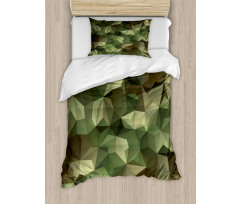 Geometric Fractal Camo Duvet Cover Set