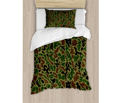 Green Forest Motif Duvet Cover Set