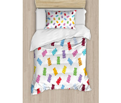 Vibrant Gummy Bears Duvet Cover Set