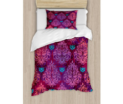 Natural Lilac Pattern Duvet Cover Set