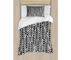 Modern Abstract Leaves Duvet Cover Set