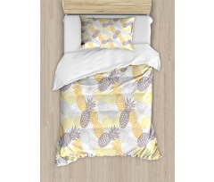 Exotic Pineapple Tropics Duvet Cover Set