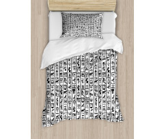 Hieroglyphics Language Duvet Cover Set