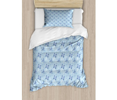 Blue Dragonflies Duvet Cover Set