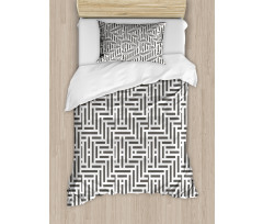 Short Lines Abstract Duvet Cover Set