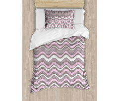 Wavy Stripes Nautical Duvet Cover Set