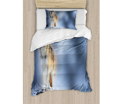 Carnivore Canine in Snow Duvet Cover Set