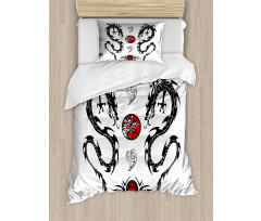 Tattoo Asian Duvet Cover Set