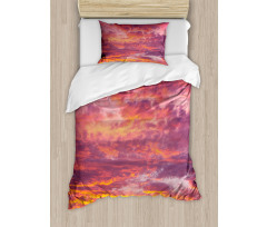 Sunset Clouded Weather Duvet Cover Set