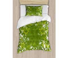 Abstract Floral Nature Duvet Cover Set