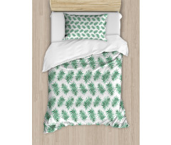 Watercolor Tropical Palm Duvet Cover Set