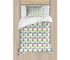 Watercolor Spring Season Duvet Cover Set