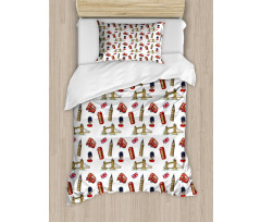 Big Ben Tower Bridge UK Duvet Cover Set