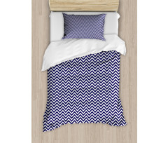 Chevron Marine Colors Duvet Cover Set