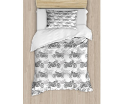 Details in Grayscale Duvet Cover Set