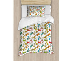 Italian Moped Retro Duvet Cover Set