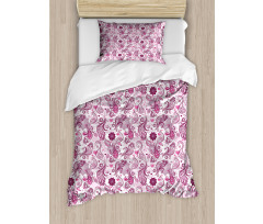 Romantic Birds Flowers Duvet Cover Set