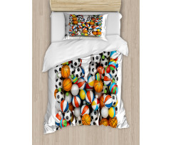 Alphabet Sports Balls Duvet Cover Set