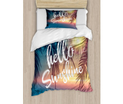 Tropical Palms Duvet Cover Set