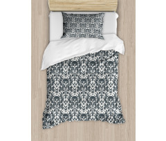 Damask Inspired Flourish Duvet Cover Set