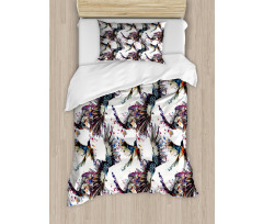 Lilly with Birds Duvet Cover Set