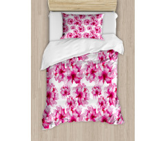 Abstract Peonies Duvet Cover Set