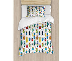 Colorful Insects Duvet Cover Set