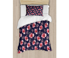 Pink Garden Flora Duvet Cover Set