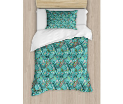 Tropic Floral Design Duvet Cover Set