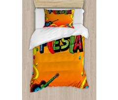 Latino Themed Party Duvet Cover Set