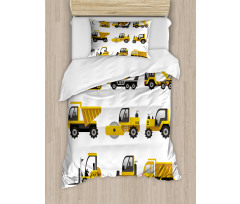 Big Vehicles Art Duvet Cover Set