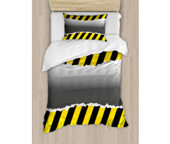 Work Site Caution Duvet Cover Set