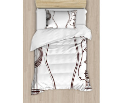 Doodle Style Instruments Duvet Cover Set