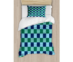 Polka Dot Squares Duvet Cover Set