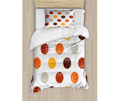 Earthen Toned Balls Duvet Cover Set