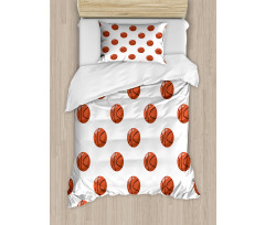 Cartoon Balls Score Duvet Cover Set