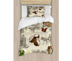 Vintage Dancing Couple Duvet Cover Set