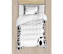 Football Frame Pattern Duvet Cover Set