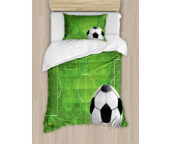 Grunge Football Design Duvet Cover Set