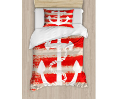 Rope Stripes Nautical Duvet Cover Set