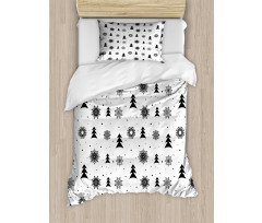 Xmas Pine Trees Holiday Duvet Cover Set